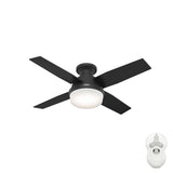 Hunter Dempsey 44-in Noble Bronze LED Indoor Ceiling Fan with Remote (4-Blade)