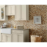 Daltile Rio Mesa Desert Sand 12 in. x 12 in. x 6 mm Ceramic Mosaic Floor and Wall Tile (1 sq. ft. / piece)