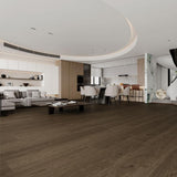 ASPEN FLOORING Desert Shadow Hickory 9/16 in T x 8.66 in. W Tongue and Groove W-Brushed Engineered Hardwood Flooring (31.25 sqft/case)