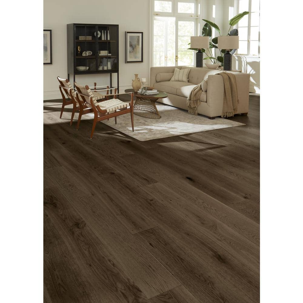 ASPEN FLOORING Desert Shadow Hickory 9/16 in T x 8.66 in W Tongue and Groove W-Brushed Engineered Hardwood Flooring (1250 sqft/pallet)