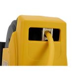 DEWALT Enclosed Hybrid Polymer 3/8 in. x 50 in. Hose Reel with 1/4 in. NPT Fitting