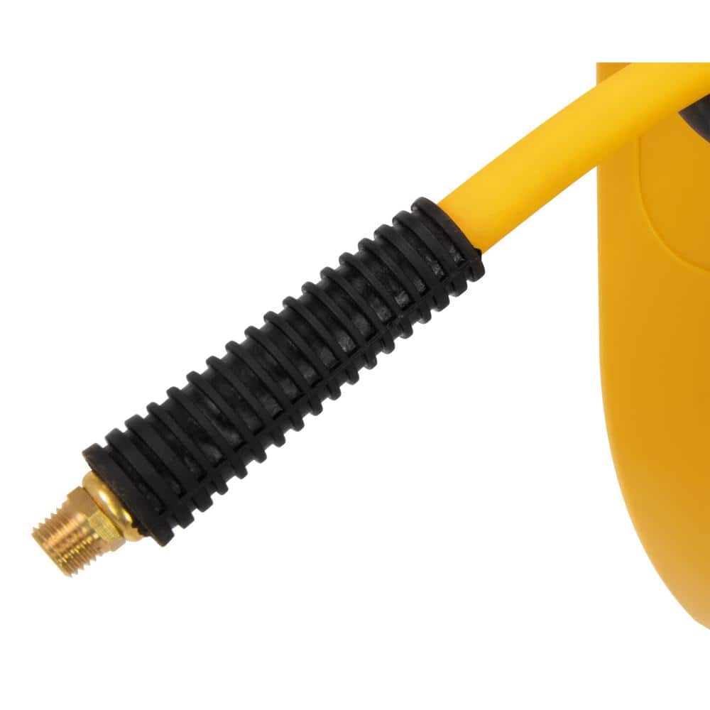 DEWALT Enclosed Hybrid Polymer 3/8 in. x 50 in. Hose Reel with 1/4 in. NPT Fitting
