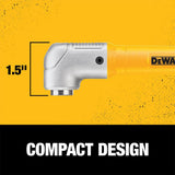 DEWALT MAXFIT Right Angle Magnetic Attachment, 1/4 in. Hex, Compact 1-1/2 in. Front-to-Back