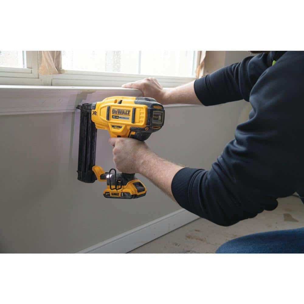 DEWALT 20V MAX XR Lithium-Ion Electric Cordless 18-Gauge Brad Nailer (Tool Only)