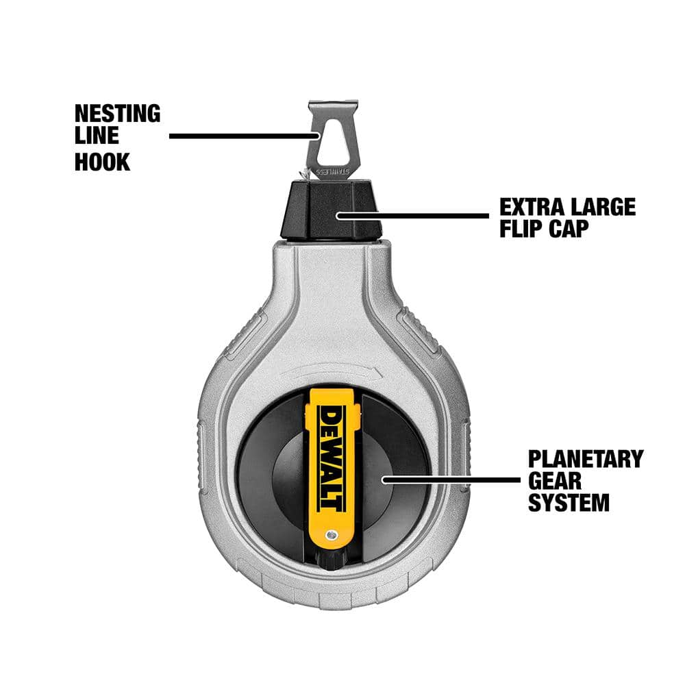 DEWALT 100 ft. 6:1 Chalk Reel