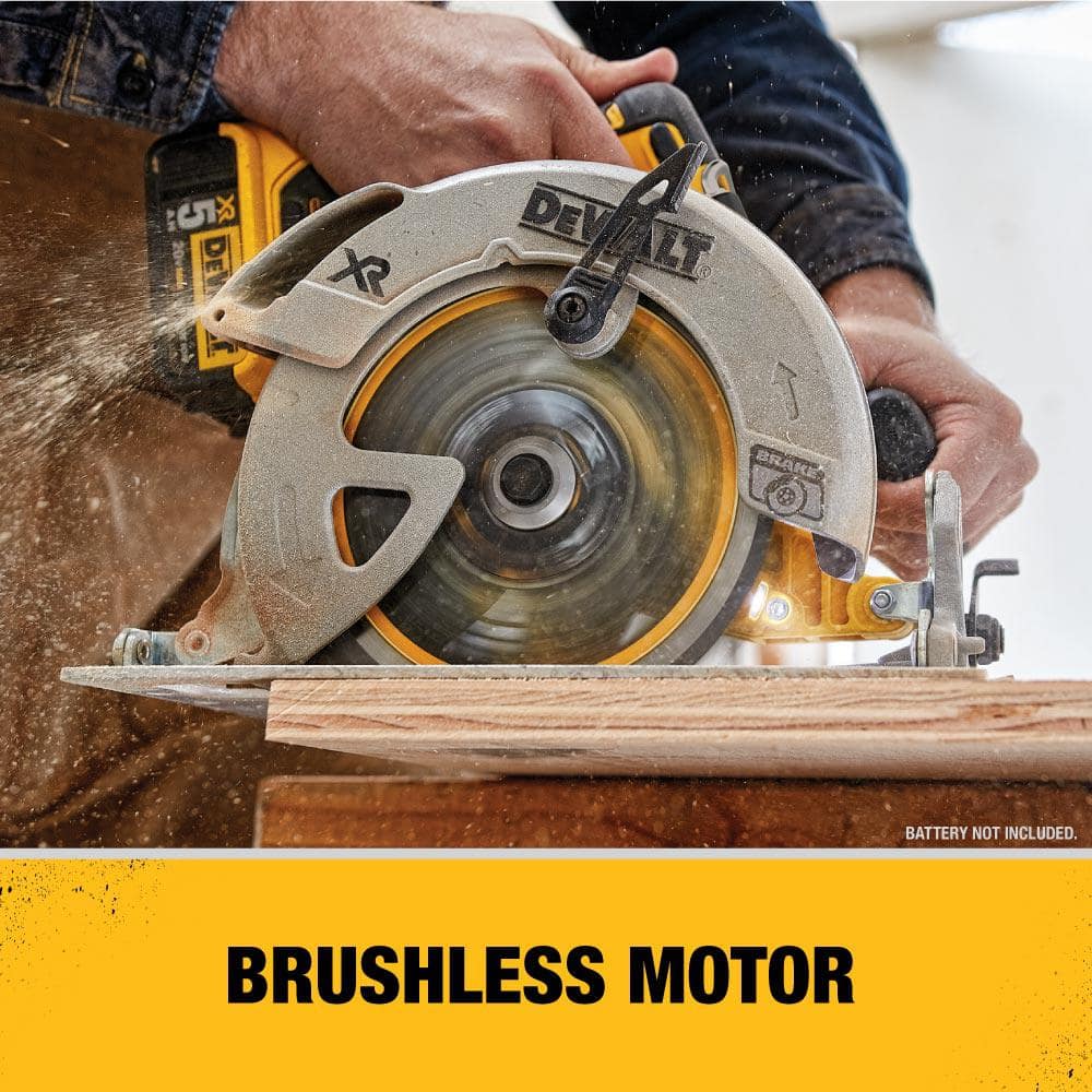 DEWALT 20-Volt MAX Li-Ion Cordless Brushless 7-1/4 in. Circular Saw (Tool-Only) with 20-Volt MAX 3.0Ah Battery and Charger