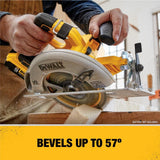 DEWALT 20V MAX XR 7-1/4 in. Brushless Cordless Circular Saw (Tool-Only) + 20V 4-1/2 in. Brushless Angle Grinder (Tool-Only) with 20V 4.0Ah Battery