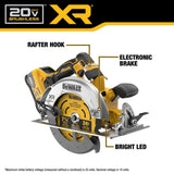 DEWALT 20V MAX Lithium-Ion 7-1/4 in. Cordless Circular Saw Kit with 8.0 Ah Battery, Charger and Kit Bag