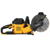 DEWALT FLEXVOLT 60V Lithium‑Ion Cordless 9 in. Cut-Off/Construction Saw with (2) FLEXVOLT Batteries, Bonus 4-1/2 in. Angle Grinder
