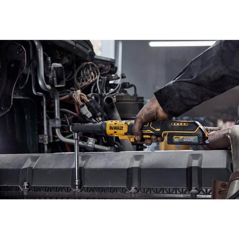 DEWALT 20-Volt Cordless 3/8 in. to 1/2 in. Ratchet (Tool-Only)