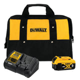 DEWALT 20V MAX XR Lithium-Ion Starter Kit with (2) 5.0Ah Batteries, Charger, and Kit Bag