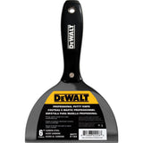 DEWALT 6 in. Carbon Steel Putty Knife with Black Plastic Handle