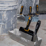 DEWALT 6 in. Carbon Steel Putty Knife with Black Plastic Handle