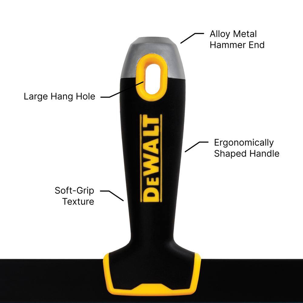 DEWALT 16 in. Blue Steel Big Back Taping Knife with Soft Grip Handle