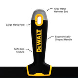 DEWALT 16 in. Blue Steel Big Back Taping Knife with Soft Grip Handle