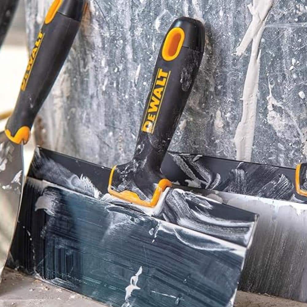 DEWALT 16 in. Blue Steel Big Back Taping Knife with Soft Grip Handle