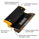 DEWALT 10 in. Skimming Blade - Aluminum Housing with 0.012 in. (0.3mm) Replaceable Stainless Steel Blade Insert