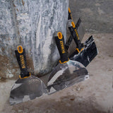 DEWALT Blue Steel Taping Knife and 14 in. Mud Pan Set with Soft-Grip Handles, 6/8/10/12 in. Knives