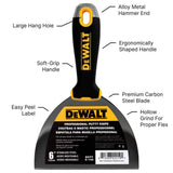DEWALT 8/10/12 in. Stainless Steel Taping Knife Set with 14 in. Mud Pan