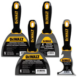 DEWALT Stainless Steel Joint Knife Set with Soft Grip Handles, 4/5/6 in. + 9-in-1 Tool