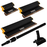 DEWALT Drywall Skimming Blade Set with 10 in., 16 in., 24 in. Blades and 37 in. to 63 in. Extension Handle