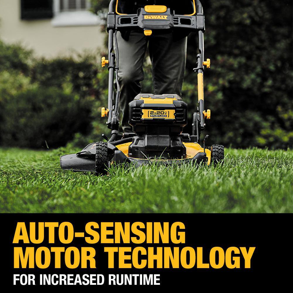 DeWalt 20V MAX DCMWP233U2 21.5 in. Cordless Push Lawn Mower Kit with (2) 10Ah Batteries & Charger