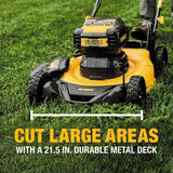 DeWalt 20V MAX DCMWP233U2 21.5 in. Cordless Push Lawn Mower Kit with (2) 10Ah Batteries & Charger