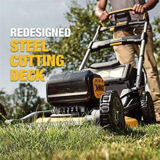 DEWALT 20V MAX 21 in. Brushless Cordless Battery Powered Push Lawn Mower Kit with (2) 10 Ah Batteries and Chargers