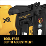 DEWALT 20V MAX XR Lithium-Ion Electric Cordless 16-Gauge Angled Finishing Nailer (Tool Only)