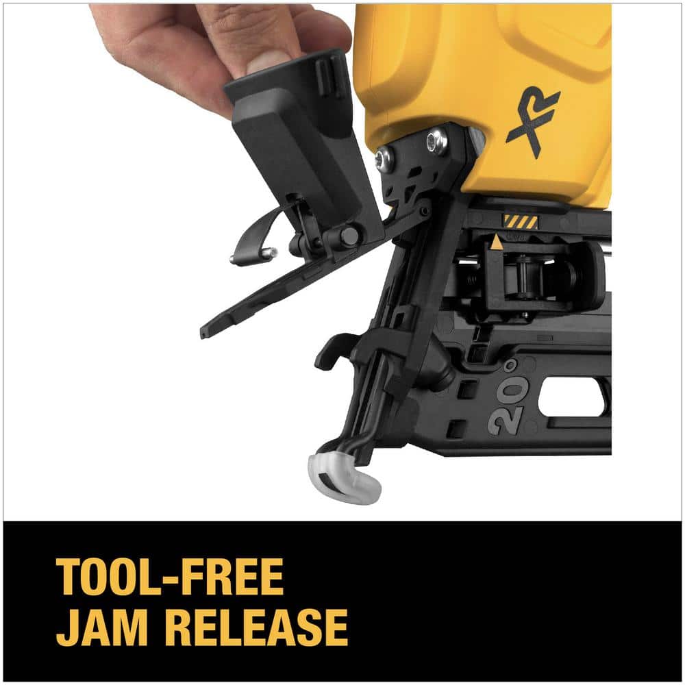 DEWALT 20V MAX XR Lithium-Ion Electric Cordless 16-Gauge Angled Finishing Nailer (Tool Only)