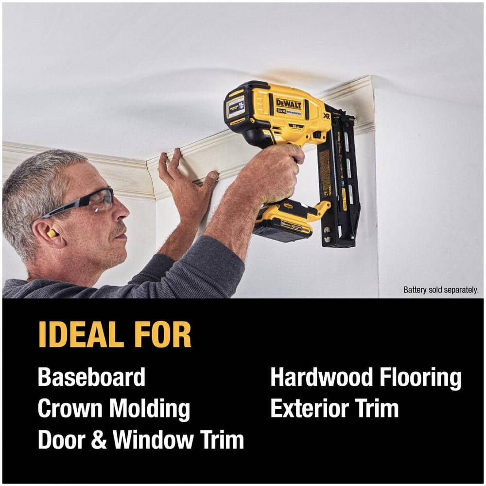 DEWALT 20V MAX XR 16-Gauge Lithium-Ion Cordless Finish Nailer (Tool Only)