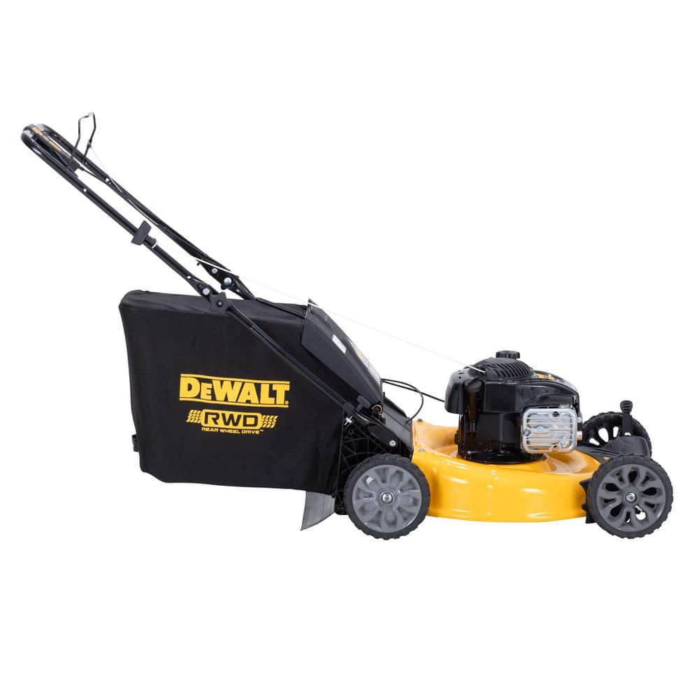 DEWALT 21 in. 150cc Briggs and Stratton 625ex Engine Rear Wheel Drive 2-in-1 Gas Self Propelled Walk Behind Lawn Mower
