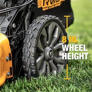 DEWALT 21 in. 150cc Briggs and Stratton 625ex Engine Rear Wheel Drive 2-in-1 Gas Self Propelled Walk Behind Lawn Mower