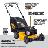 DEWALT 21 in. 150cc Briggs and Stratton 625ex Engine Rear Wheel Drive 2-in-1 Gas Self Propelled Walk Behind Lawn Mower