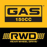 DEWALT 21 in. 150cc Briggs and Stratton 625ex Engine Rear Wheel Drive 2-in-1 Gas Self Propelled Walk Behind Lawn Mower
