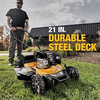 DEWALT 21 in. 163cc Briggs and Stratton 725Exi Engine Rear Wheel Drive 3-in-1 Gas Self Propelled Walk Behind Lawn Mower