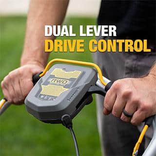 DEWALT 21 in. 163cc Briggs and Stratton 725Exi Engine Rear Wheel Drive 3-in-1 Gas Self Propelled Walk Behind Lawn Mower