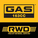 DEWALT 21 in. 163cc Briggs and Stratton 725Exi Engine Rear Wheel Drive 3-in-1 Gas Self Propelled Walk Behind Lawn Mower