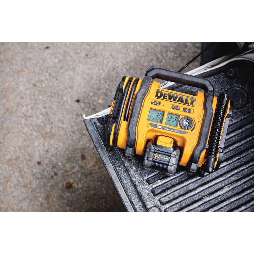 DEWALT 20V MAX Cordless Electric Portable Inflator (Tool Only)