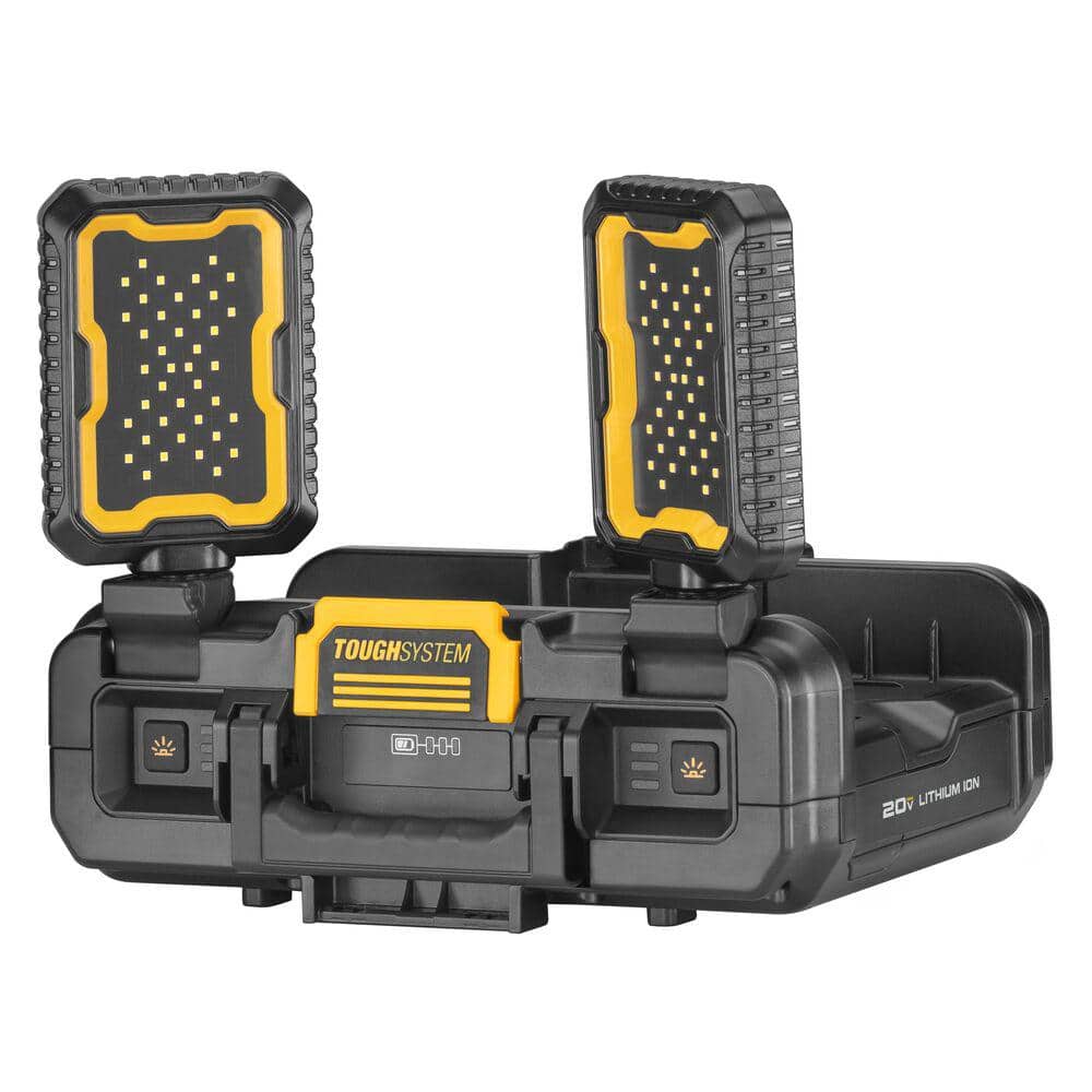DEWALT TOUGHSYSTEM 2.0 FLEXVOLT 20V/60V Cordless/Corded 4000 Lumen LED Adjustable Folding Panel Work Light