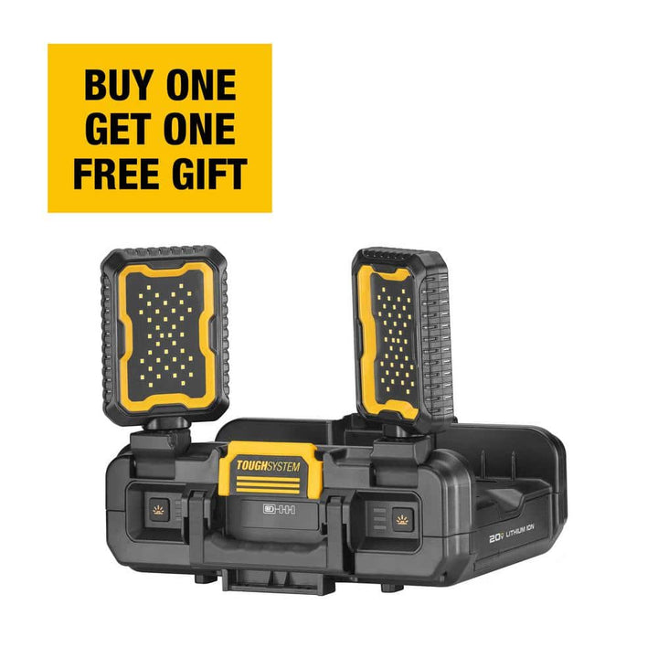 DEWALT TOUGHSYSTEM 2.0 FLEXVOLT 20V/60V Cordless/Corded 4000 Lumen LED Adjustable Folding Panel Work Light