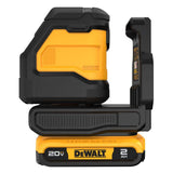 DEWALT 20V MAX Lithium-Ion Cross Line Laser Level Kit with 2.0Ah Battery, Charger and Case