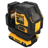 DEWALT 20V MAX Lithium-Ion Cross Line Laser Level Kit with 2.0Ah Battery, Charger and Case
