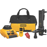 DEWALT 150 ft. Red Self-Leveling Rotary Laser Level with Detector and Clamp, Wall Mount, Remote, Bag, (2) D and (1) 9V battery