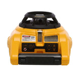 DEWALT 150 ft. Red Self-Leveling Rotary Laser Level with Detector and Clamp, Wall Mount, Remote, Bag, (2) D and (1) 9V battery