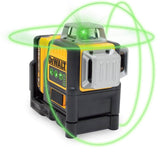 DEWALT 12V MAX Lithium-Ion 100 ft. Green Self-Leveling 3-Beam 360 Degree Laser Level with 2.0Ah Battery, Charger and Case