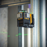 DEWALT 12V MAX Lithium-Ion 100 ft. Green Self-Leveling 3-Beam 360 Degree Laser Level with 2.0Ah Battery, Charger and Case