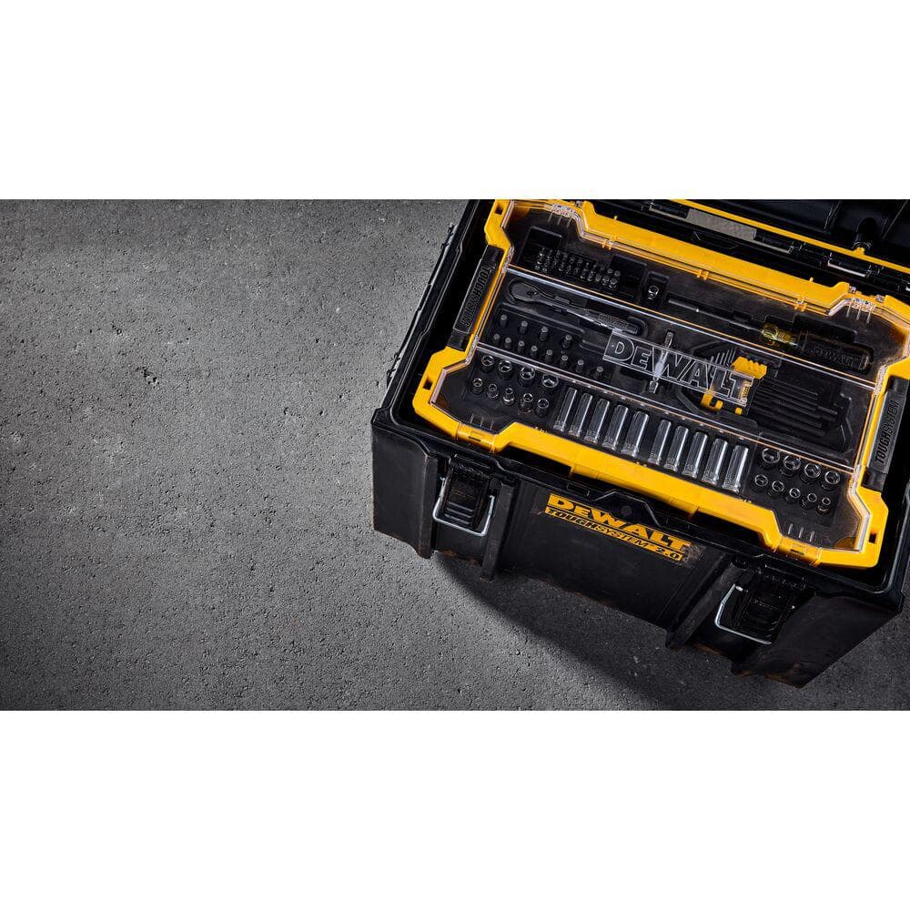 DEWALT 1/4 in. and 3/8 in. Drive Mechanics Tool Set with Toughsystem Trays (131-Piece)