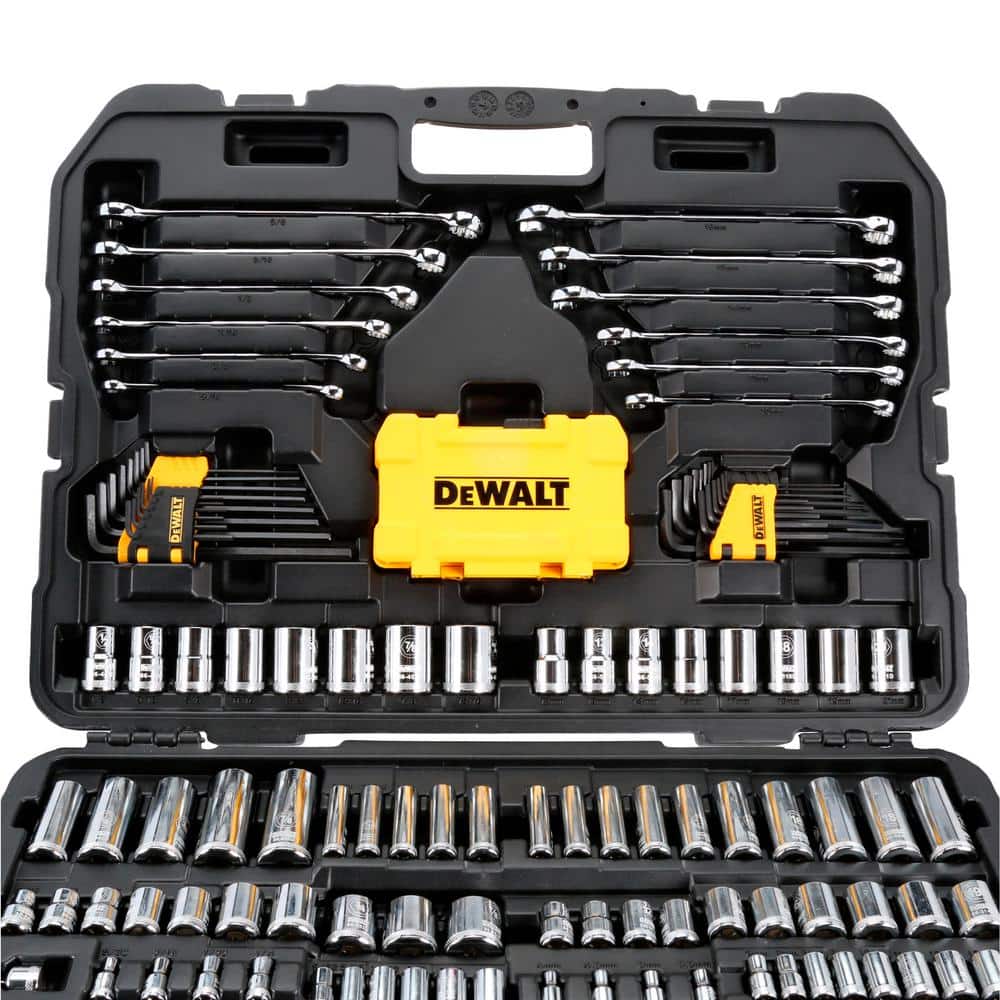 DEWALT 1/4 in., 3/8 in. and ½ in. Drive Polished Chrome Mechanics Tool Set (168-Piece)