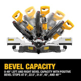 DEWALT Flexvolt 60V 12" Cordless Sliding Miter Saw Kit with Battery and Charger